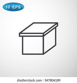 packaging cardboard box icon