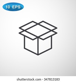 packaging cardboard box icon