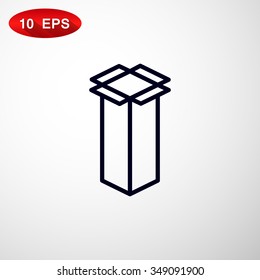 packaging cardboard box icon