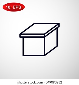 packaging cardboard box icon