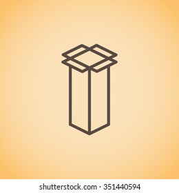 packaging cardboard box icon