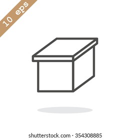 packaging cardboard box icon
