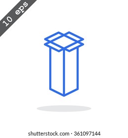packaging cardboard box icon
