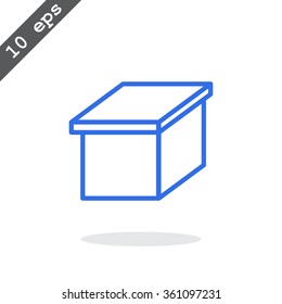 packaging cardboard box icon