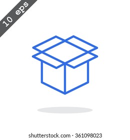packaging cardboard box icon