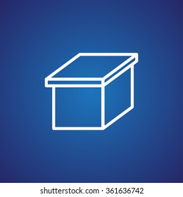 packaging cardboard box icon