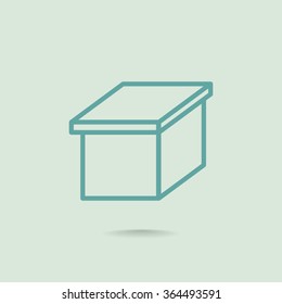 packaging cardboard box icon