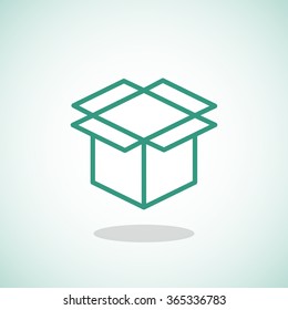 packaging cardboard box icon