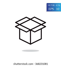 packaging cardboard box icon