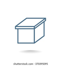 packaging cardboard box icon