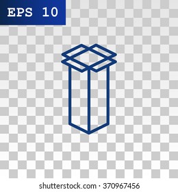 packaging cardboard box icon