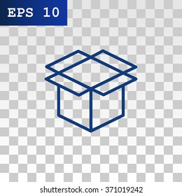 packaging cardboard box icon