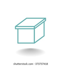 packaging cardboard box icon