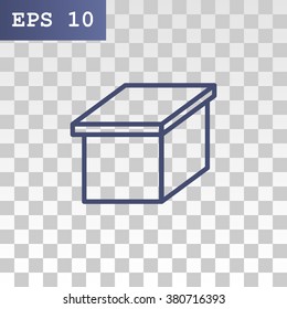 packaging cardboard box icon