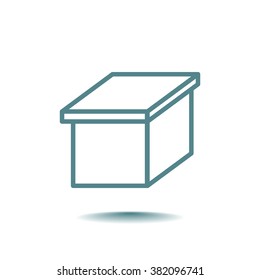 packaging cardboard box icon