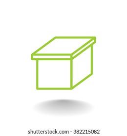 packaging cardboard box icon