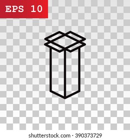 packaging cardboard box icon