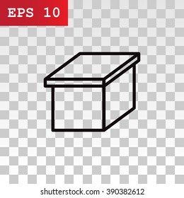 packaging cardboard box icon