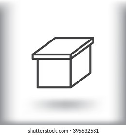 packaging cardboard box icon