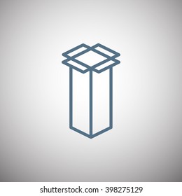 packaging cardboard box icon