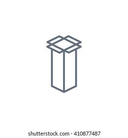 packaging cardboard box icon