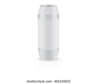 Packaging with cleaning agent for your design and logo. It's easy to change colors. Mock Up Vector Template