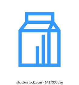 Packaging Container for Milk icon - Vector