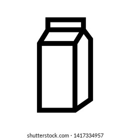 Packaging Container Milk Icon Vector Stock Vector (Royalty Free) 1417333742