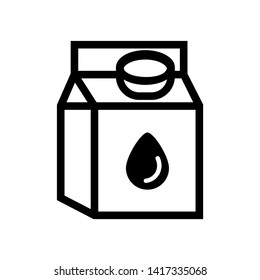 Packaging Container for Milk icon - Vector