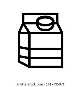 Packaging Container for Milk icon - Vector