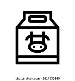 Packaging Container for Milk icon - Vector