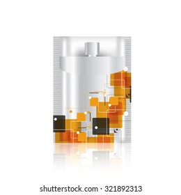 Packaging containers , package cream, Beauty products set. vector Illustration