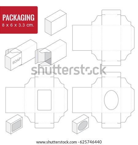 packaging for cosmetic,skincare or soap product.Side 8*6*3.3 cm.