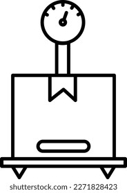 Packaging delivery service icons with black outline style. Shipping logistics symbol sign. Simple vector illustration. Related to package, fee, fast courier