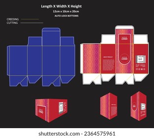 Packaging design, box packaging, Box Dyeline, Ready to print packaging design, Abstract design