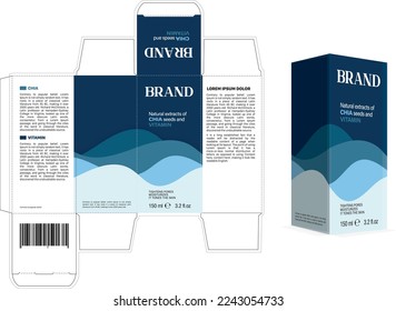 Packaging design. box. on white background
