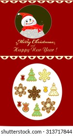 Packaging design with Christmas cookies