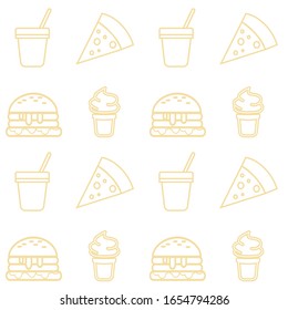 diseño de envases para productos culinarios y comidas preparadas como hamburguesas, pizzas y diversas bebidas frías