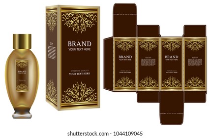 Packaging Design Label On Cosmetic Container Stock Vector (Royalty Free ...