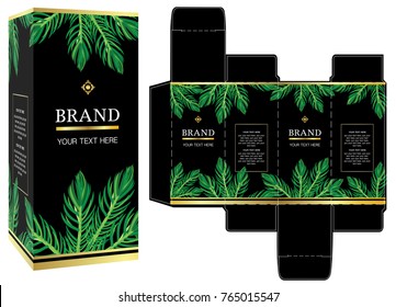 Packaging Design Luxury Box Template Mockup Stock Vector (Royalty Free ...