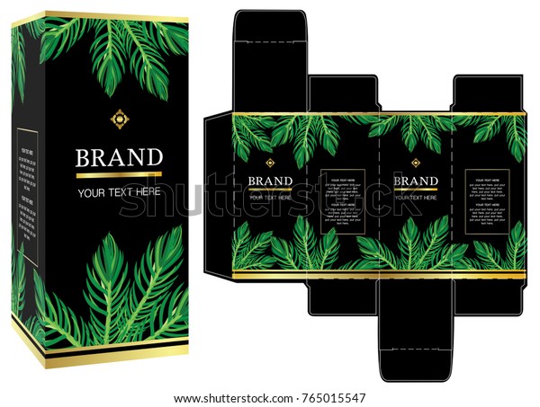 Download Packaging Design Luxury Box Template Mockup Stock Vector ...