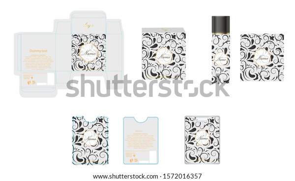 Download Packaging Design Luxury Perfume Box Pocket Stock Vector Royalty Free 1572016357