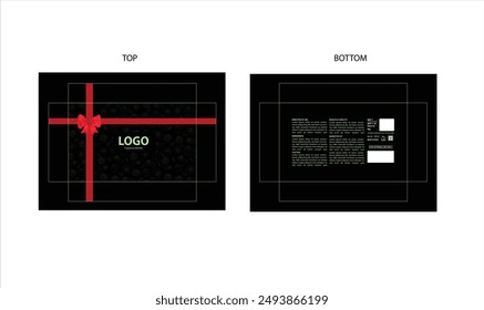 Diseño de embalaje, caja de regalo de perfume de lujo con línea de troquel . Vector de ilustración.