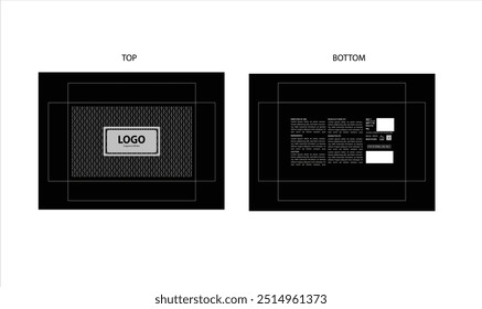 Packaging design, luxury perfume gift box, deo design mock up box. Illustration vector.