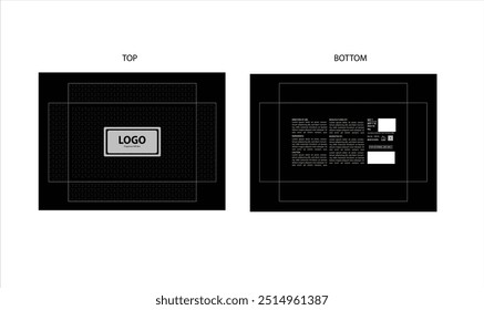 Packaging design, luxury perfume gift box, deo design mock up box. Illustration vector.