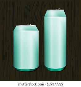 packaging design on wood background , Eps 10