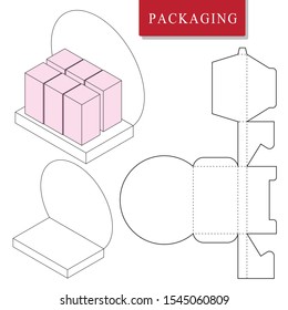 Packaging design for product set or Display product