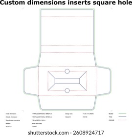 Packaging Design Template For Die Cutting With Bleed Trim And Crease Lines