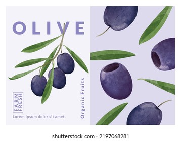 packaging design templates, watercolour style vector illustration.