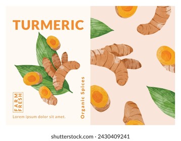 packaging design templates, watercolour style vector illustration.